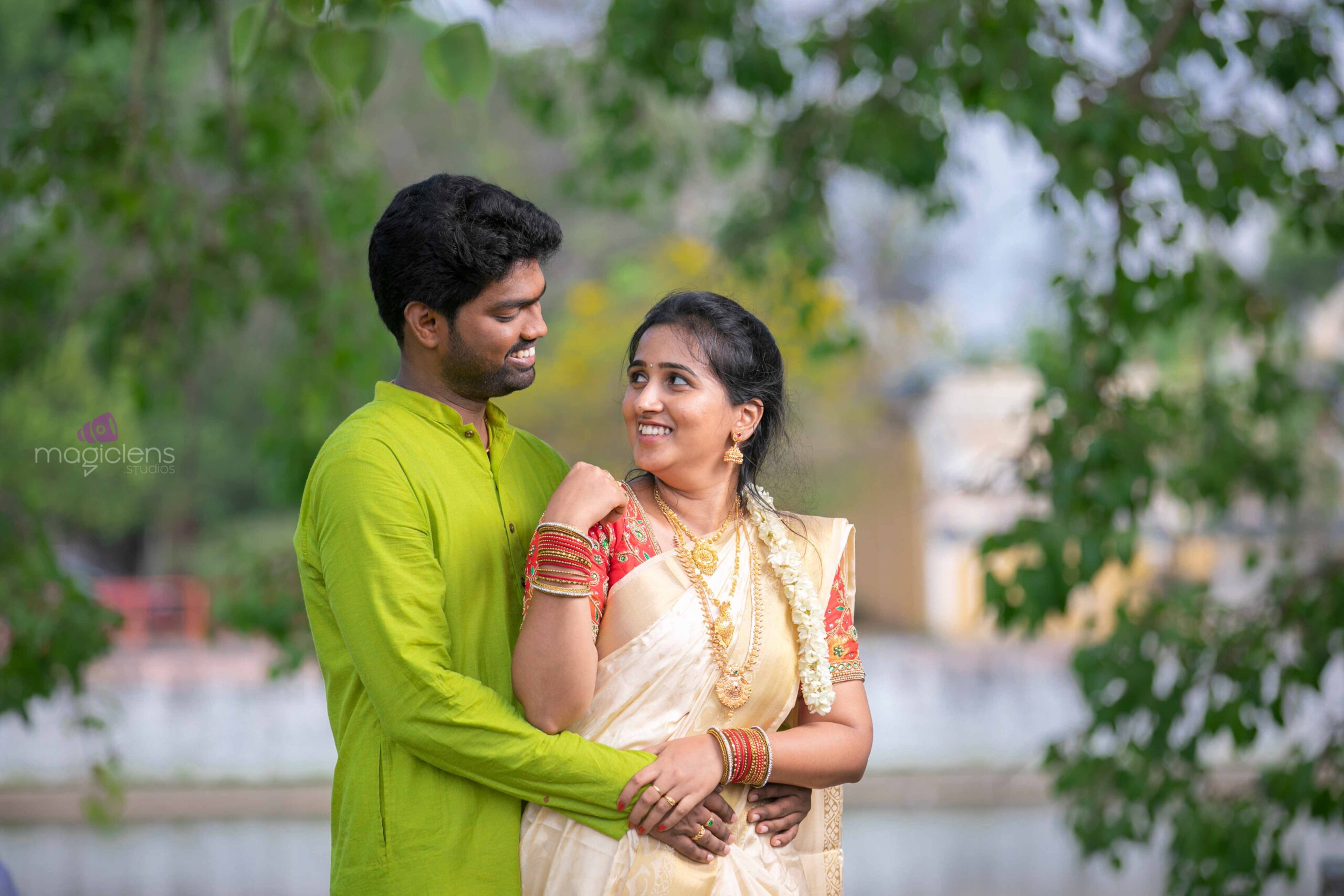 Chennai Beach Embraced Couple at Sunset Wedding Engagement Photography of  2024 - WPJA 2661869